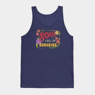 Soul Full Of Sunshine Vintage Floral Sign Tank Top